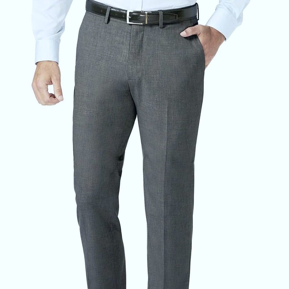 NWT Vinci Slim fit flat front open hem dress pants sz 31 waist